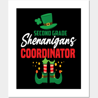 2nd grade shenanigans coordinator St. patricks day teacher gift Posters and Art